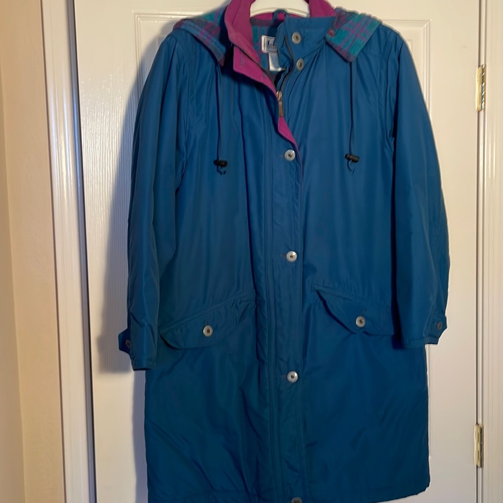 L L Bean lined 3/4 length wind breaker.